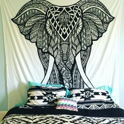 Elephant Tapestry Wall Hanging Mandala Wall Tapestry